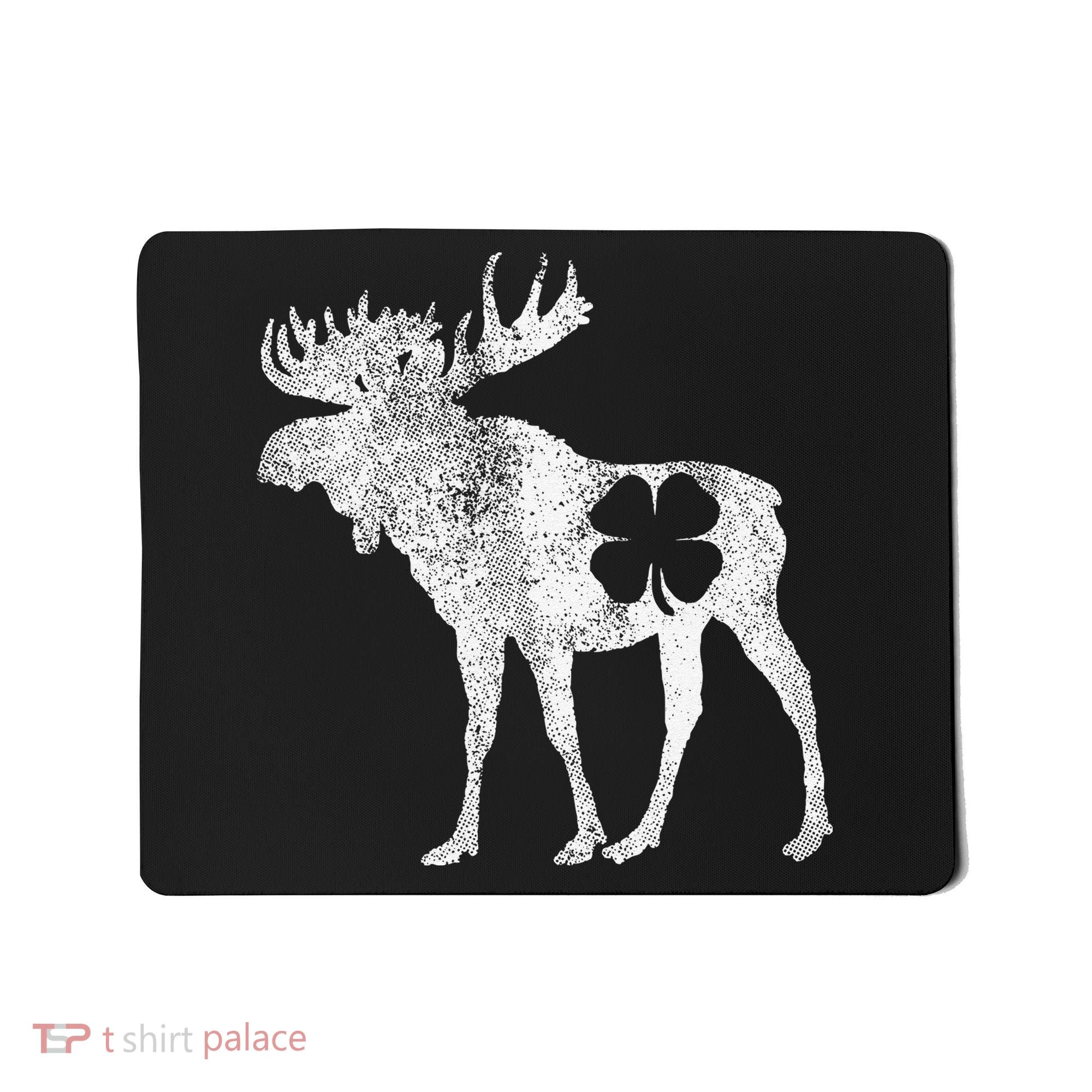 St. Patrick's Day Moose Irish Shamrock Saint Paddy's Mousepad