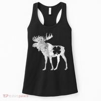 St. Patrick's Day Moose Irish Shamrock Saint Paddy's Women's Tank Top thumb 0