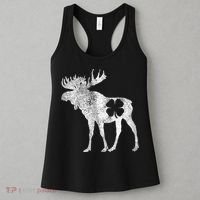 St. Patrick's Day Moose Irish Shamrock Saint Paddy's Women's Tank Top thumb 3
