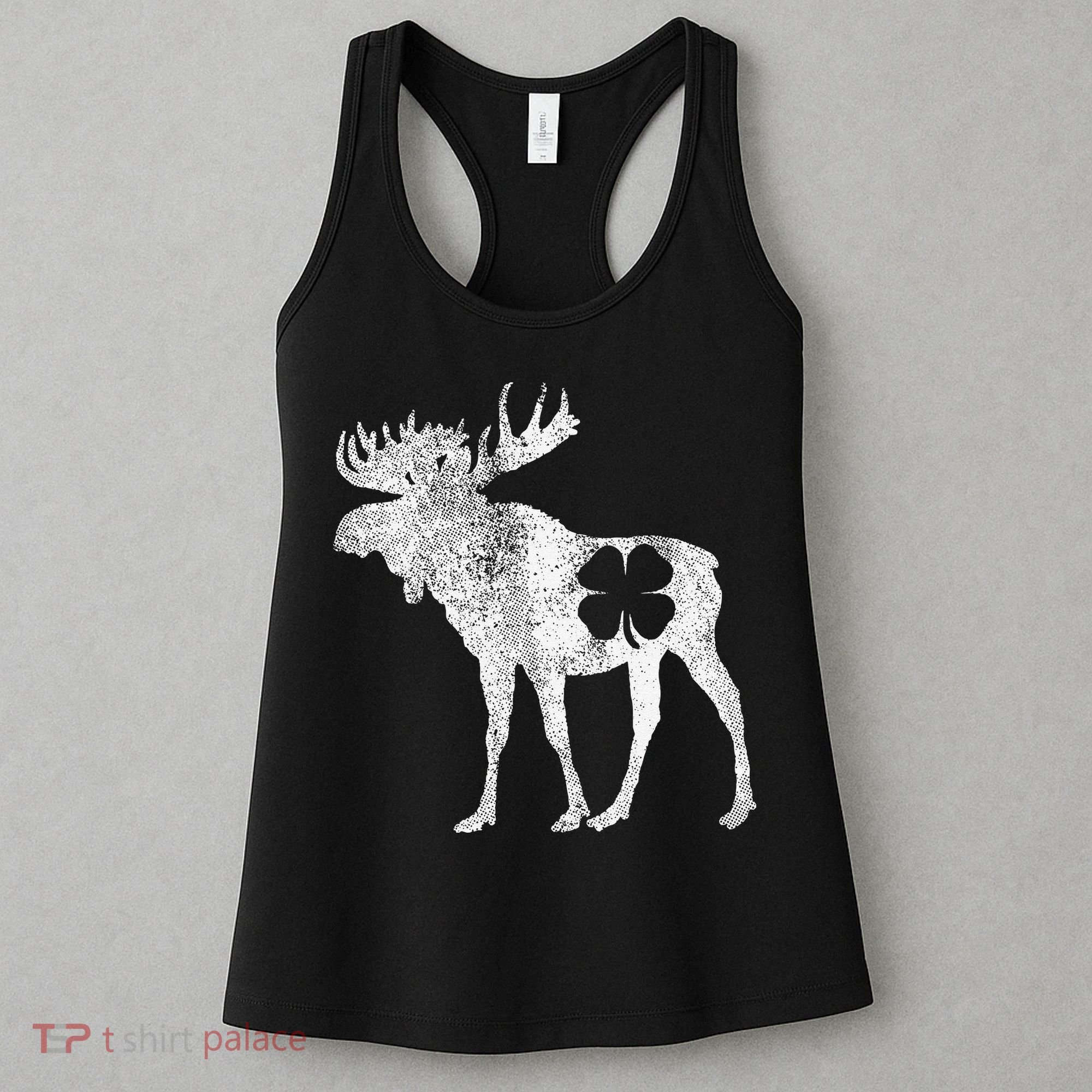 St. Patrick's Day Moose Irish Shamrock Saint Paddy's Women's Tank Top