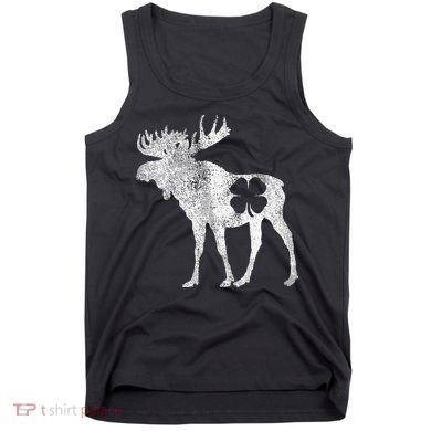 St. Patrick's Day Moose Irish Shamrock Saint Paddy's Tank Top