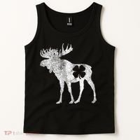 St. Patrick's Day Moose Irish Shamrock Saint Paddy's Tank Top thumb 2