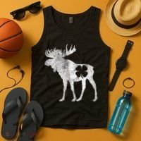St. Patrick's Day Moose Irish Shamrock Saint Paddy's Tank Top thumb 4