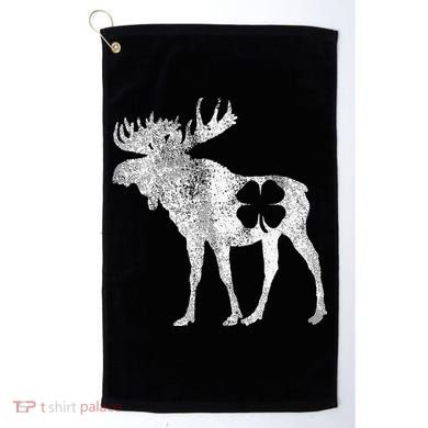 St. Patrick's Day Moose Irish Shamrock Saint Paddy's Golf Towel