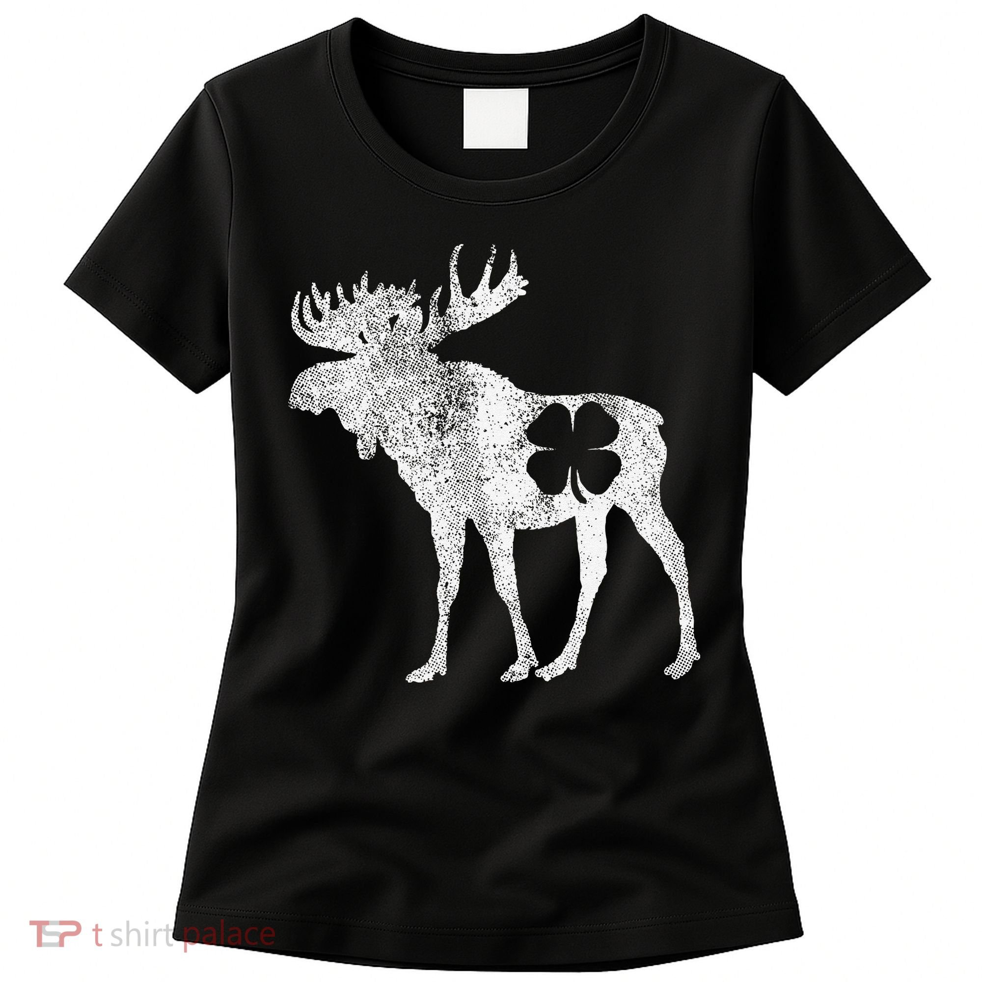 St. Patrick's Day Moose Irish Shamrock Saint Paddy's Women's T-Shirt