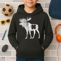 St. Patrick's Day Moose Irish Shamrock Saint Paddy's Kids Hoodie thumb 2