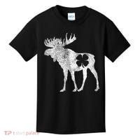 St. Patrick's Day Moose Irish Shamrock Saint Paddy's Kids T-Shirt thumb 0