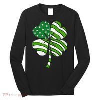 St. Patricks Day Irish American Flag Ireland Shamrock Clover Long Sleeve Shirt thumb 0