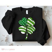 St. Patricks Day Irish American Flag Ireland Shamrock Clover Sweatshirt thumb 2