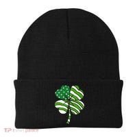 St. Patricks Day Irish American Flag Ireland Shamrock Clover Beanie thumb 0