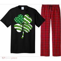 St. Patricks Day Irish American Flag Ireland Shamrock Clover Pajama Set thumb 0