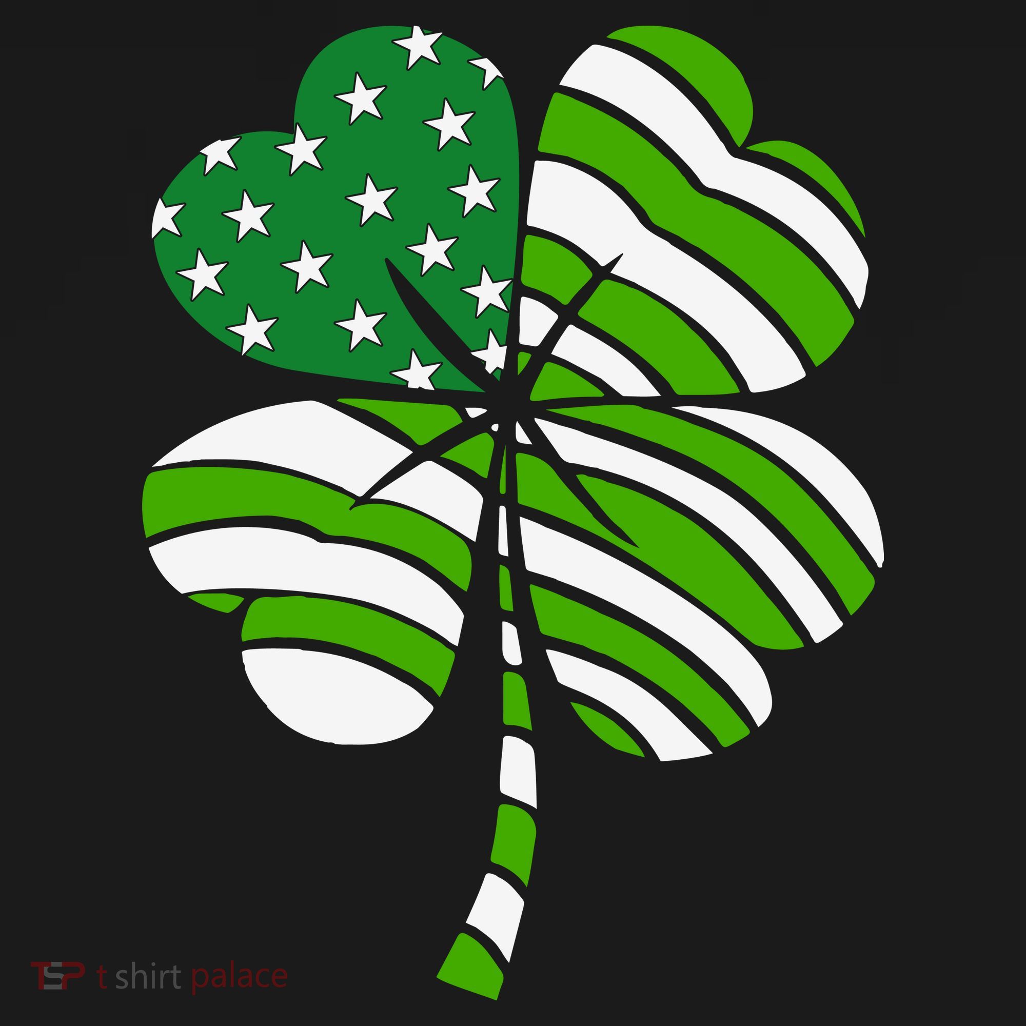 St. Patricks Day Irish American Flag Ireland Shamrock Clover Women's Tank Top