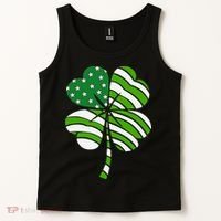 St. Patricks Day Irish American Flag Ireland Shamrock Clover Tank Top thumb 2