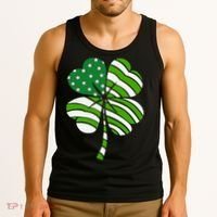 St. Patricks Day Irish American Flag Ireland Shamrock Clover Tank Top thumb 3