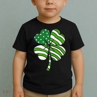 St. Patricks Day Irish American Flag Ireland Shamrock Clover Toddler T-Shirt thumb 2