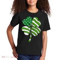 St. Patricks Day Irish American Flag Ireland Shamrock Clover Kids T-Shirt thumb 2