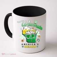 St Patricks Day Wisconsin Americas Ireland Irish Beer Lover Gift Coffee Mug thumb 0