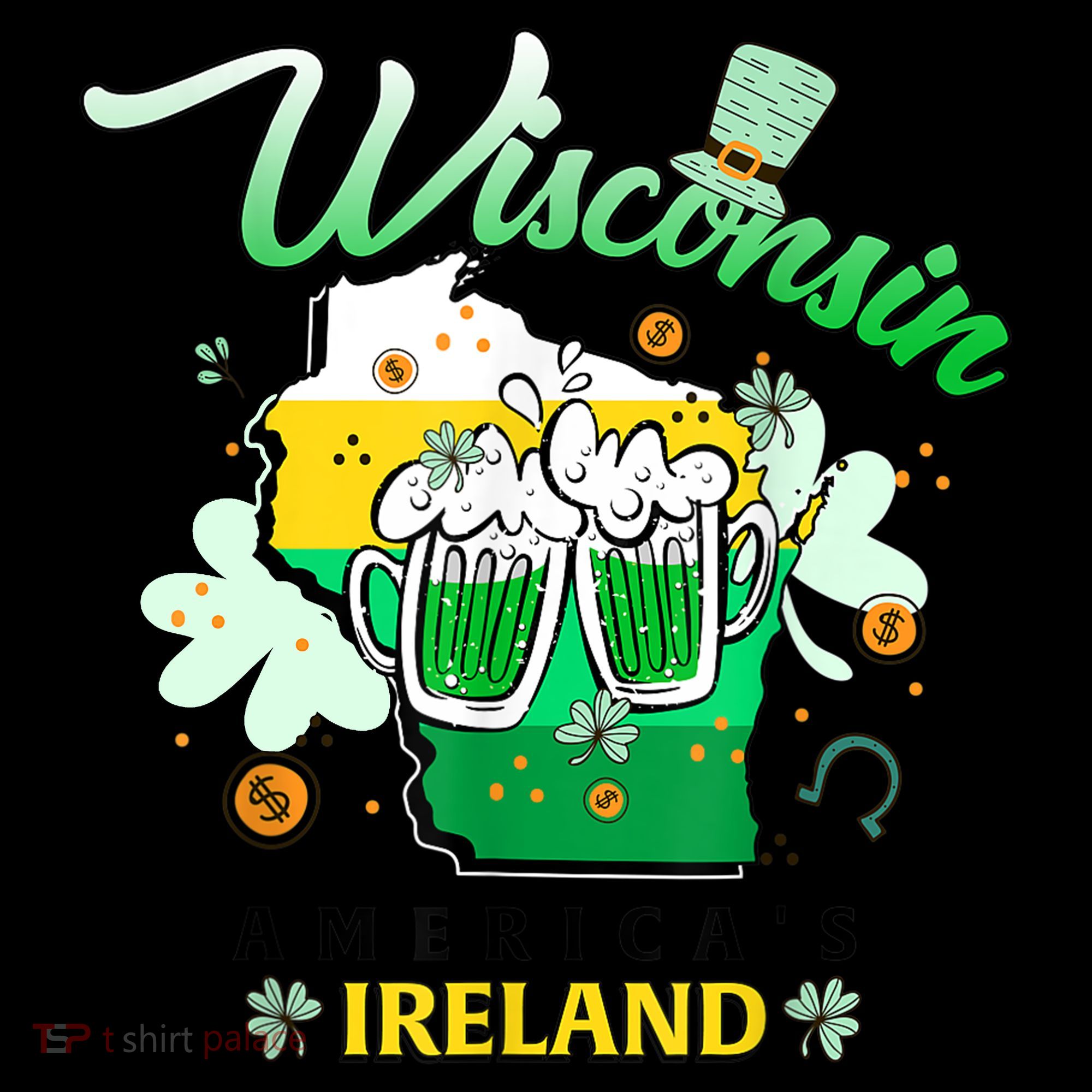 St Patricks Day Wisconsin Americas Ireland Irish Beer Lover Gift Women's Hoodie