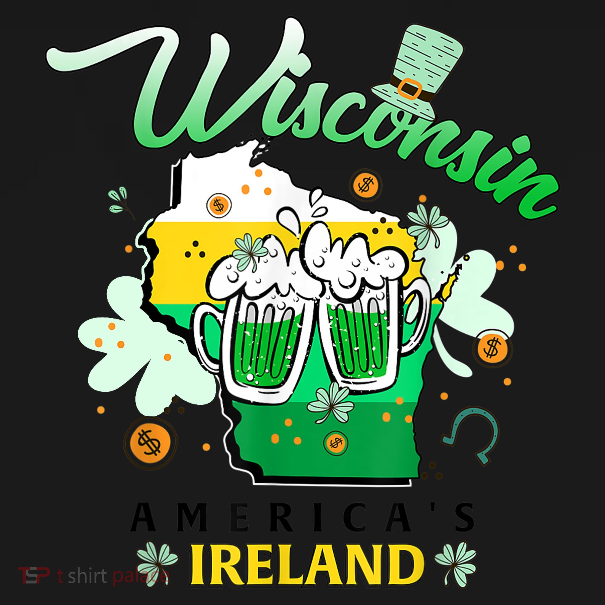 St Patricks Day Wisconsin Americas Ireland Irish Beer Lover Gift Ornament