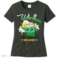 St Patricks Day Wisconsin Americas Ireland Irish Beer Lover Gift Women's T-Shirt thumb 0