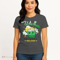 St Patricks Day Wisconsin Americas Ireland Irish Beer Lover Gift Women's T-Shirt thumb 4