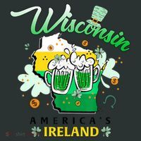St Patricks Day Wisconsin Americas Ireland Irish Beer Lover Gift Women's T-Shirt thumb 6