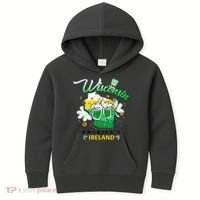 St Patricks Day Wisconsin Americas Ireland Irish Beer Lover Gift Kids Hoodie thumb 0