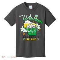St Patricks Day Wisconsin Americas Ireland Irish Beer Lover Gift Kids T-Shirt thumb 0
