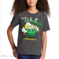 St Patricks Day Wisconsin Americas Ireland Irish Beer Lover Gift Kids T-Shirt thumb 2