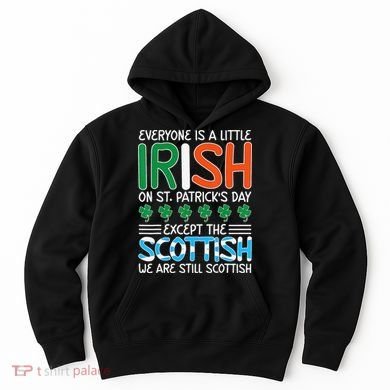 St Patrick's Day Irish Flag Scottish Shamrock Funny Joke Hoodie