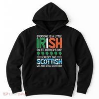 St Patrick's Day Irish Flag Scottish Shamrock Funny Joke Hoodie thumb 0