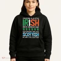 St Patrick's Day Irish Flag Scottish Shamrock Funny Joke Hoodie thumb 5