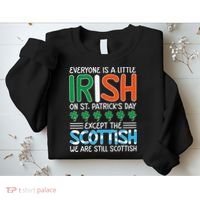 St Patrick's Day Irish Flag Scottish Shamrock Funny Joke Sweatshirt thumb 2