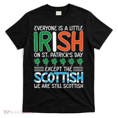 St Patrick's Day Irish Flag Scottish Shamrock Funny Joke T-Shirt