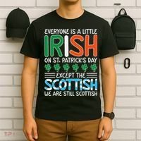 St Patrick's Day Irish Flag Scottish Shamrock Funny Joke T-Shirt thumb 6