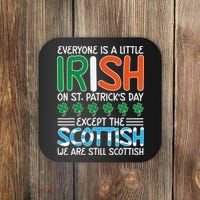 St Patrick's Day Irish Flag Scottish Shamrock Funny Joke Coaster thumb 0
