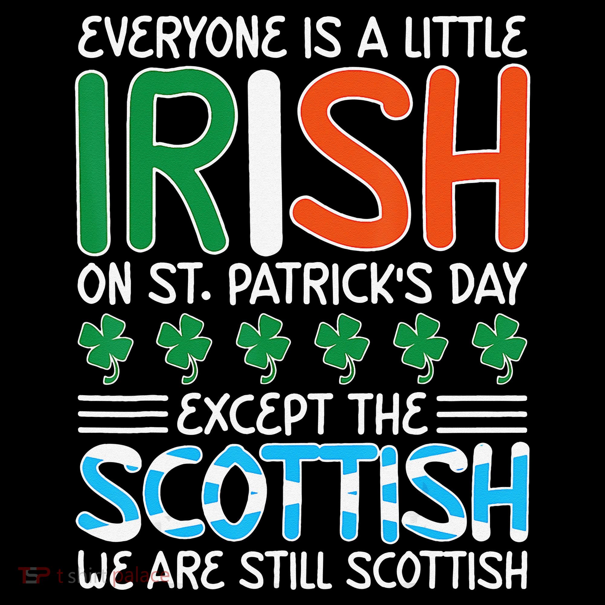St Patrick's Day Irish Flag Scottish Shamrock Funny Joke Women's Hoodie