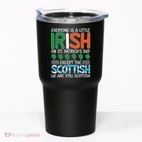 St Patrick's Day Irish Flag Scottish Shamrock Funny Joke Tumbler thumb 0