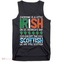 St Patrick's Day Irish Flag Scottish Shamrock Funny Joke Tank Top thumb 0