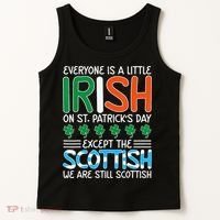 St Patrick's Day Irish Flag Scottish Shamrock Funny Joke Tank Top thumb 2
