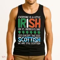 St Patrick's Day Irish Flag Scottish Shamrock Funny Joke Tank Top thumb 3