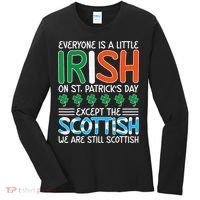 St Patrick's Day Irish Flag Scottish Shamrock Funny Joke Women's Long Sleeve Shirt thumb 0