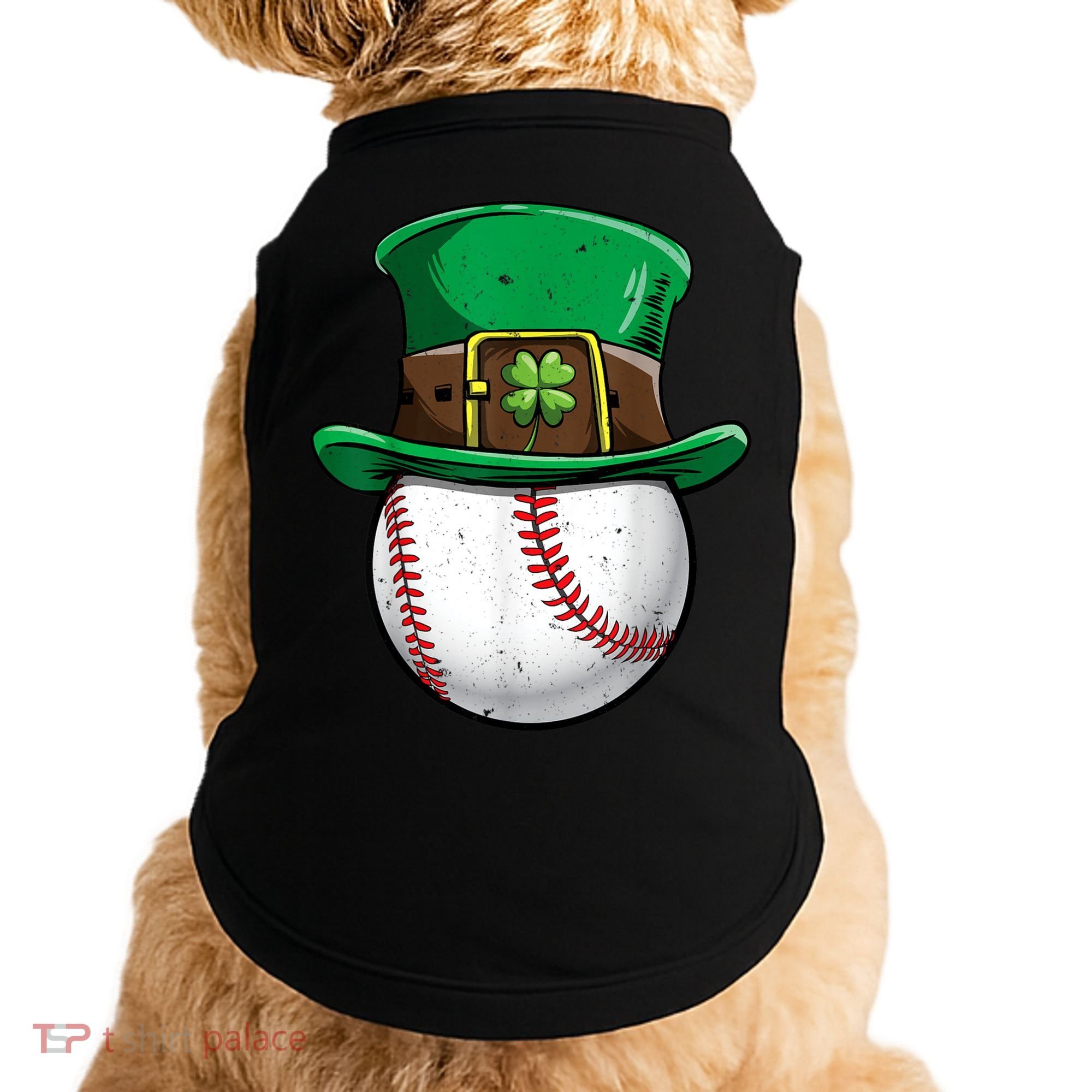 St Patricks Day, Baseball St Patricks Day Doggie Tank