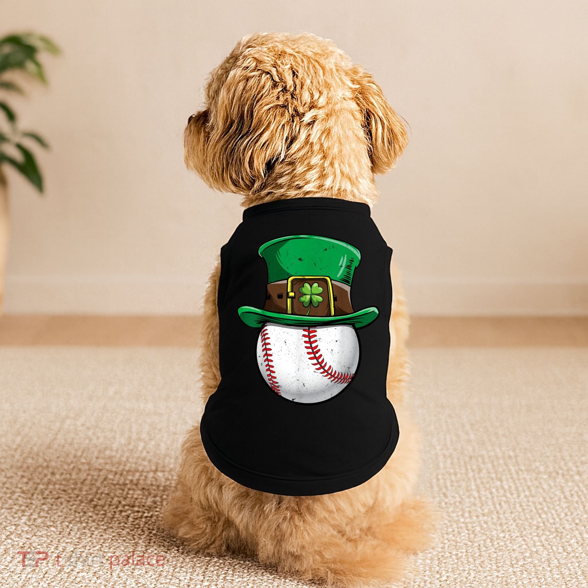 St Patricks Day, Baseball St Patricks Day Doggie Tank