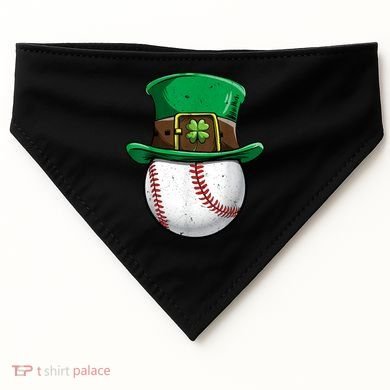 St Patricks Day, Baseball St Patricks Day USA-Made Doggie Bandana