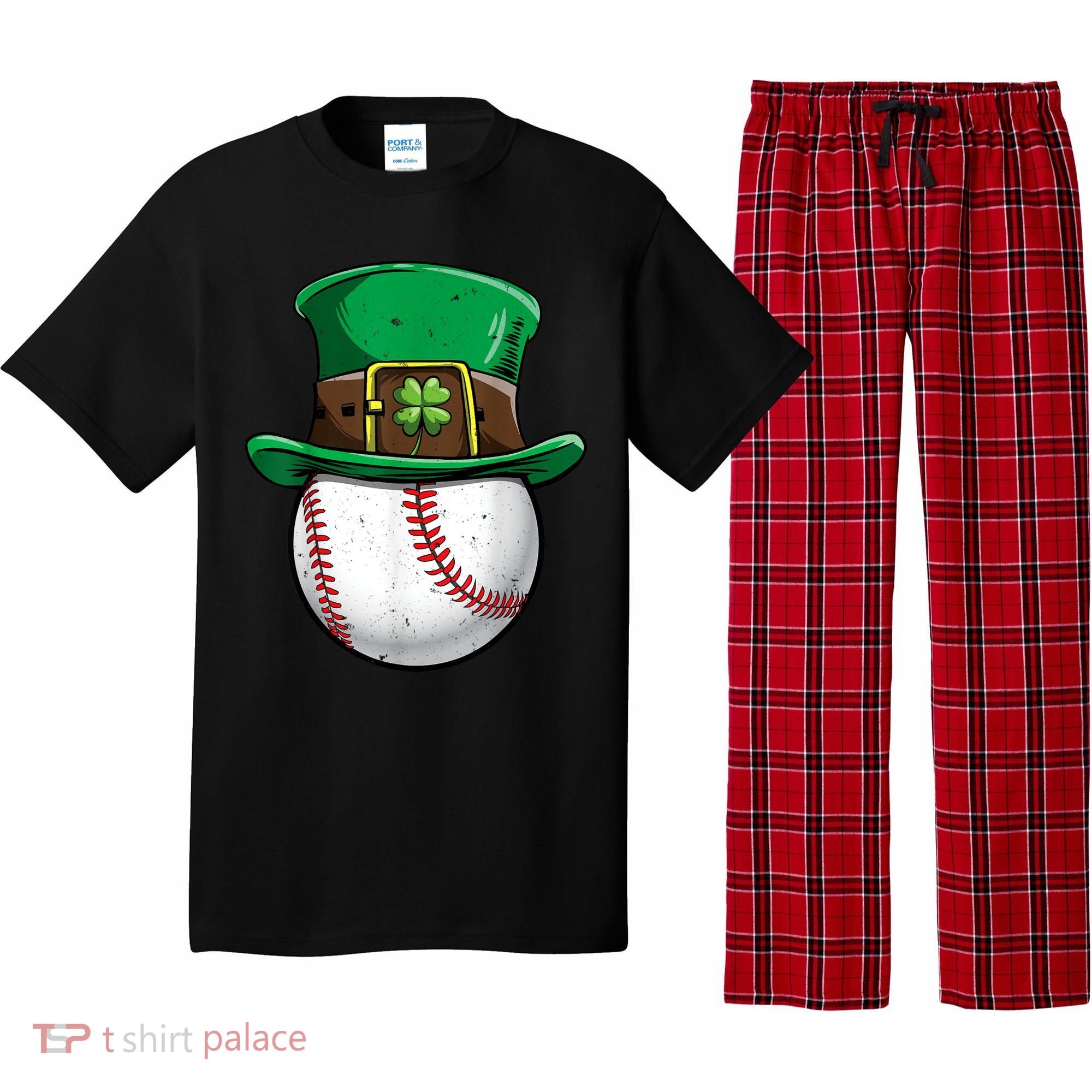St Patricks Day, Baseball St Patricks Day Pajama Set