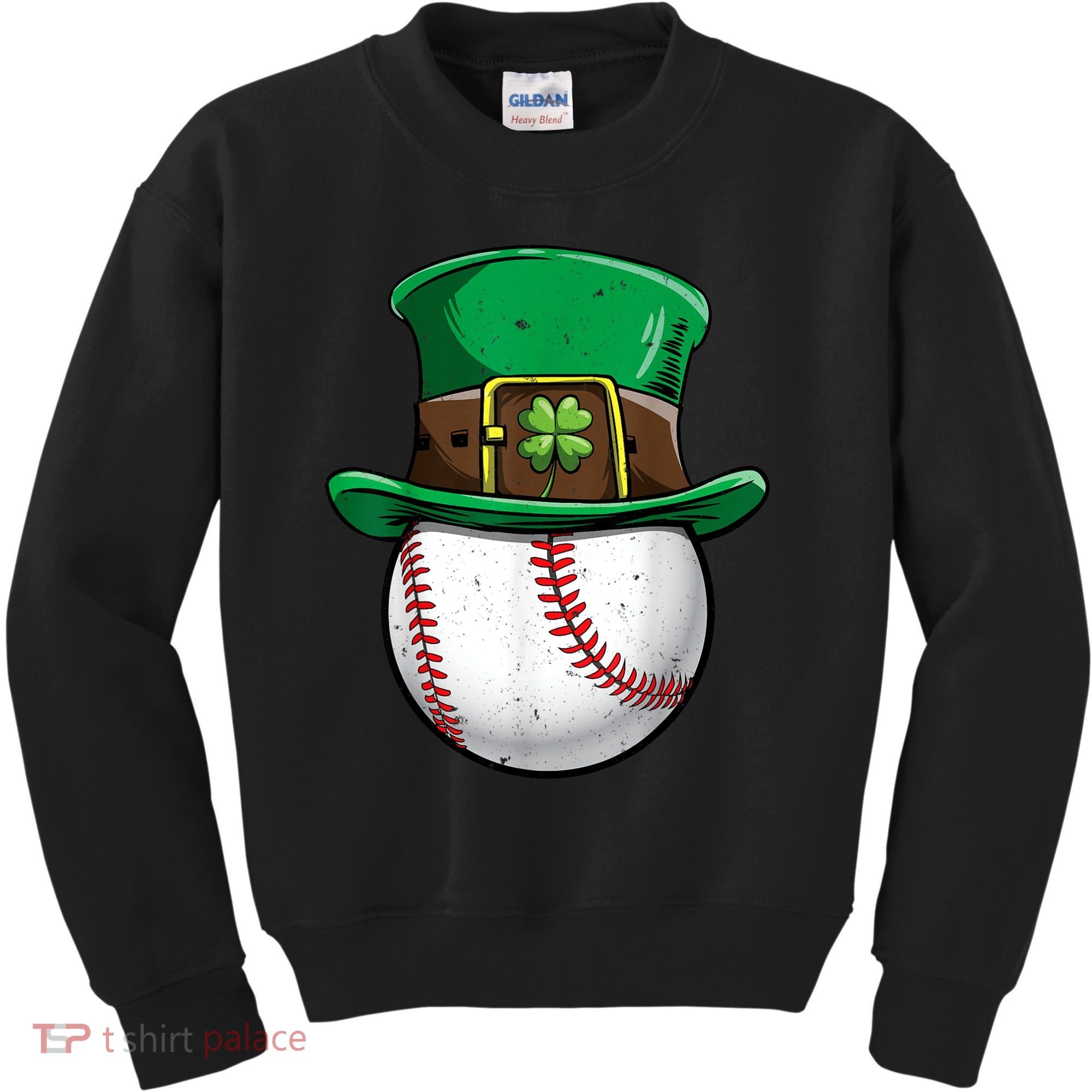 St Patricks Day, Baseball St Patricks Day Kids Sweatshirt