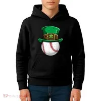 St Patricks Day, Baseball St Patricks Day Kids Hoodie thumb 4
