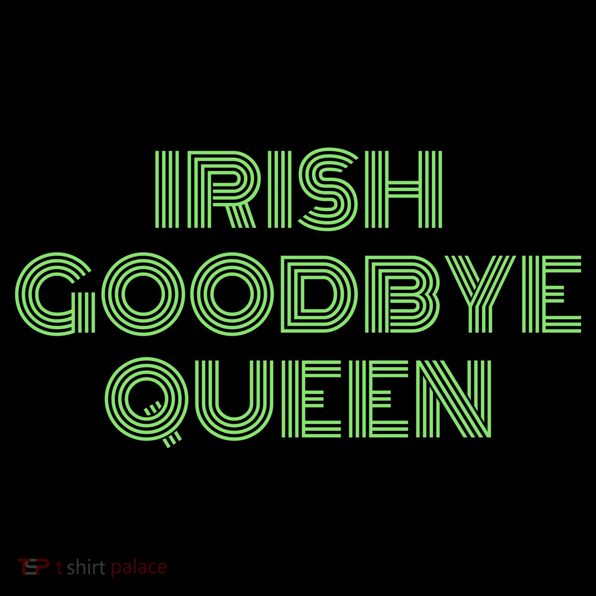St Patricks Day Irish Goodbye Queen USA-Made Doggie Bandana