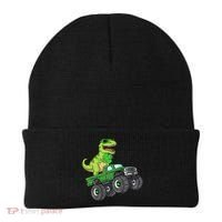 St Patricks Day T Rex Riding Monster Truck Dino Beanie thumb 0